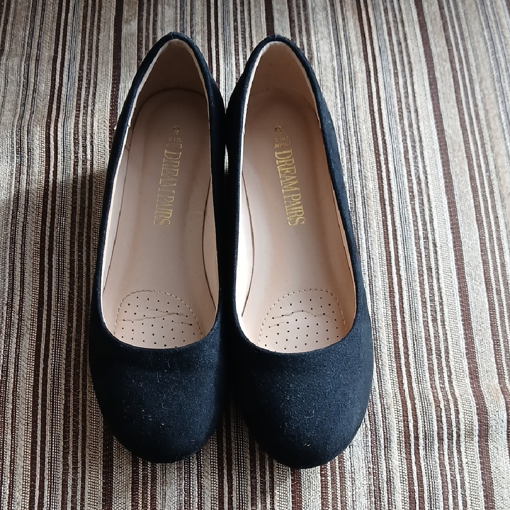 🌟FINAL PRICE🌟 Dream Pairs Women's Black Suede Wedge Pumps: Size 5